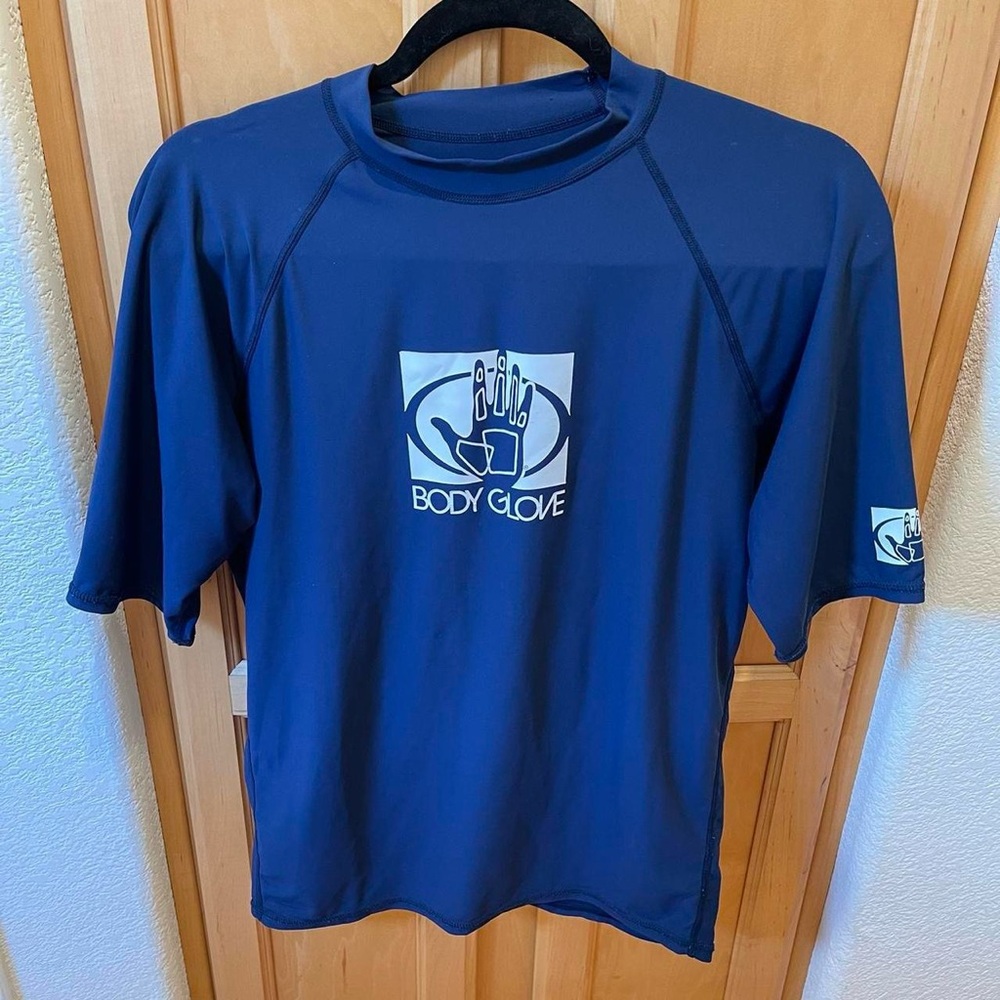 Boys Blue Body Glove Swim Top Shirt Size Kids XL